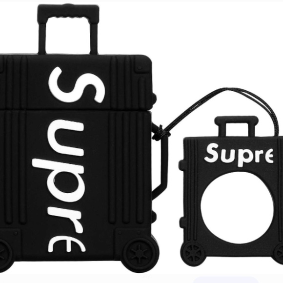 Black or Red Supreme inspired case for AirPods - Picture 3 of 4